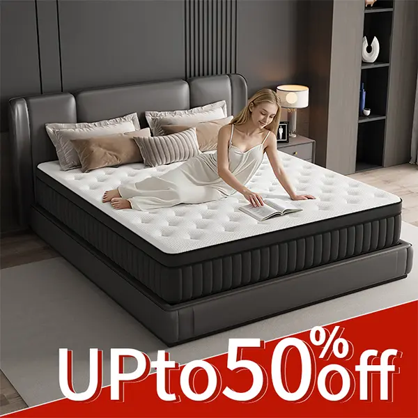 【DIDISLEEP】8/10/12/14 Inch|Twin, Full, Queen, King, High Quality Mattress -Sponge Hybrid Pocket Springs for UltimateComfort and Support -Perfectfor Family Roomsand Hotels in outdoorfun,  Medium Firm，MotionIsolation，Extremely durable，Ergonomic Mattress