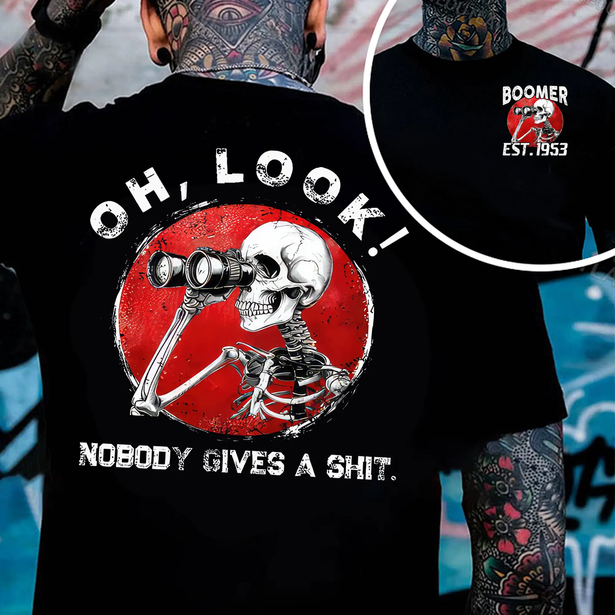 Nobody Gives A Sh*t Shirt Baby Boomer Custom Year Badass Generation T-shirt, Boomer FAFOT Shirt - 100% Cotton Top Unisex Comfort Womenswear, Custom Year Of Birth Shirt