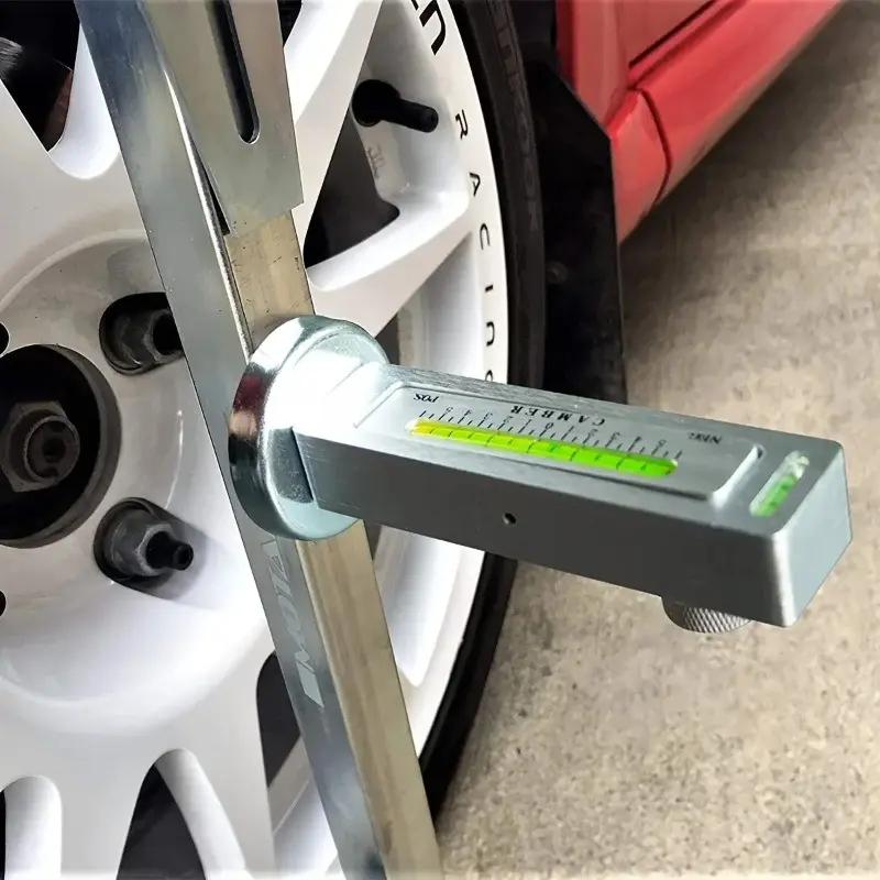 Automotive Four-wheel Magnetic Level Adjustable Gauge Tool Camber Castor Strut Wheel Tool for Truck Car RV Tire Repair Durable Automotive Maintenance Tools
