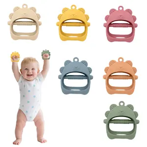 Baby Teething Toys Never-Drop Silicone Chew Toys & Mittens for Babies Over 3 Months – With Breastfeeding Pacifiers