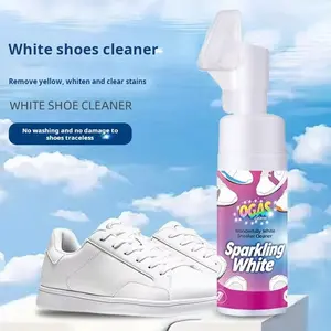 Shoe Cleaner, Sports Shoe Stain Remover, Whitening Agent, Foam Cleaning Solution, No Rinse Dry Clean, Easy to Use