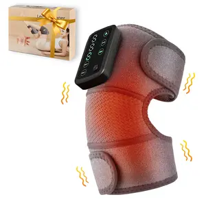 Cordless Knee Shoulder Heating Pad, Electric Knee Massager with Hot Compress and Vibration for Neck, Leg,Back, and Body Muscle Relaxation, Gift for Middle-aged and Elderly