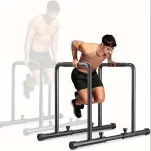 2024 Adjustable Dip Station, Functional Heavy Duty Dip Stand, Fitness Pull Up Stand Bars