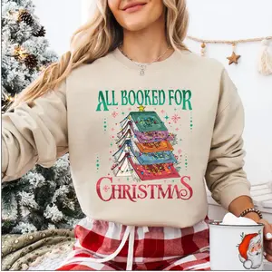 All Booked for Christmas Shirt, Acotar Sweatshirt, SJM Books Tee, Bookish Christmas Shirt, Gift For Book Lover