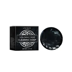 OUHOE Volcanic Clay Cleansing Soap, Purifying Skin, Removing Blackheads and Pimples, Deeply Cleansing Facial Pores, Moisturizing and Nourishing Skin Care