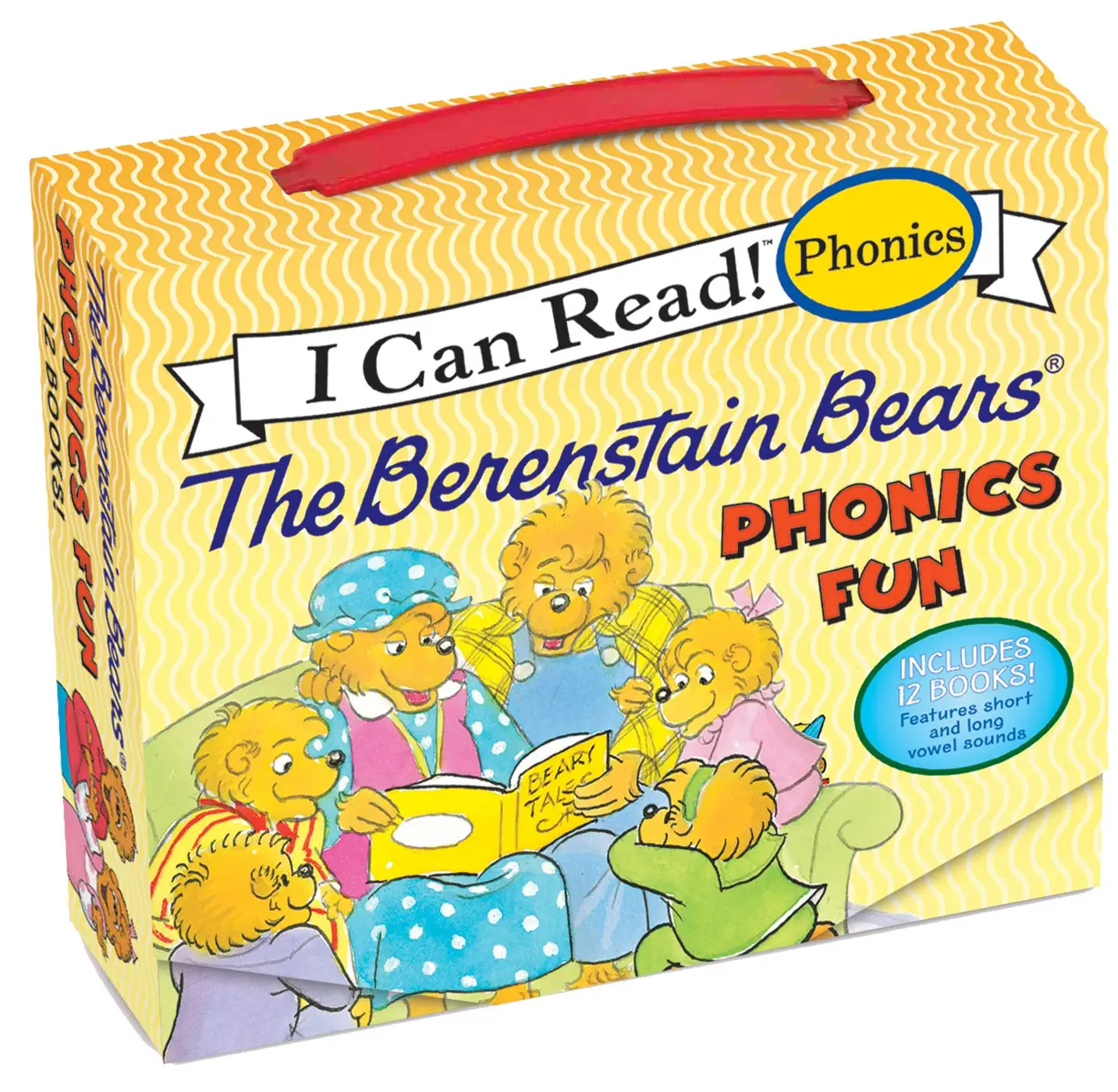The Berenstain Bears 12-Book Phonics Fun!: Includes 12 Mini-Books Featuring Short and Long Vowel Sounds -- Mike Berenstain - Boxed Set