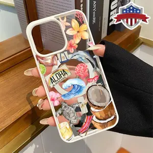 Hawaiian Sea Turtle Shell Pattern Magnetic Phone Case Supports Wireless Charging for iPhone 17 15 16 14 Pro Max 13 12 11 AIR XR XS Plus E Shockproof Non Slip Protection Silicone Transparent Acrylic Cover Cellphone Protective