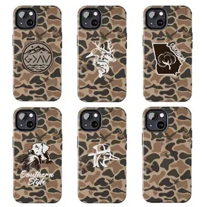 Ol School Camo Southern Style, Duck Dog, Deer Duck Fish, Redneck Duck, Georgia Cotton, Hunting Gifts, Phone Cases Phone Cover Hard Case Tough 2-piece Phone Case