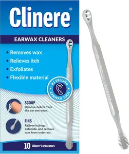 Ear Cleaners – Gentle Ear Cleaning & Ear Wax Removal Tool, Itch Relief and Exfoliates, 10 Count