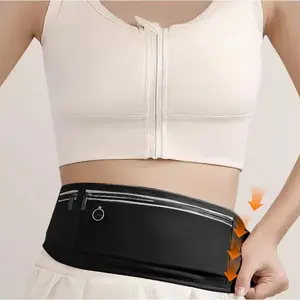 Running Waist Pack – Lightweight Waterproof Phone Holder, Multi-Functional Sports Belt for Men Women, Invisible Slim Belt for Gym, Running, Travel