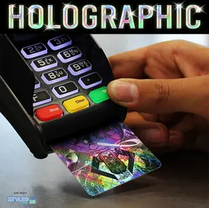 silver surfer embossed debit card stivker high quality vinyl