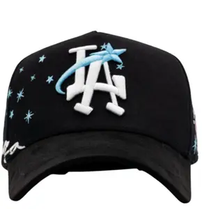 31 Hats x Mago "Magic Club" Black Baseball Cap with White Logo and Blue Stars