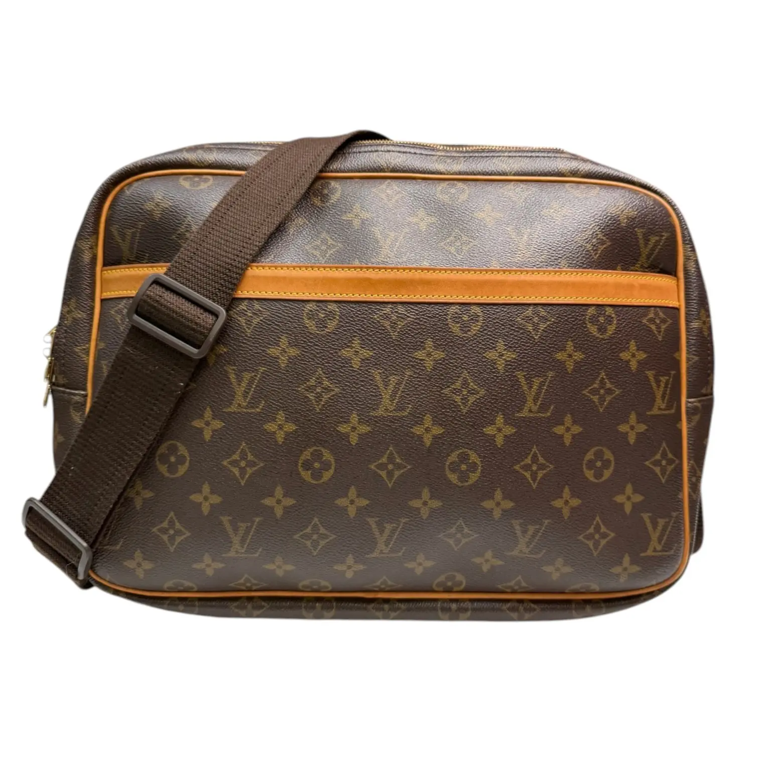 Pre-owned Louis Vuitton Coated Canvas Messenger bags Monogram Reporter GM Crossbody Bag