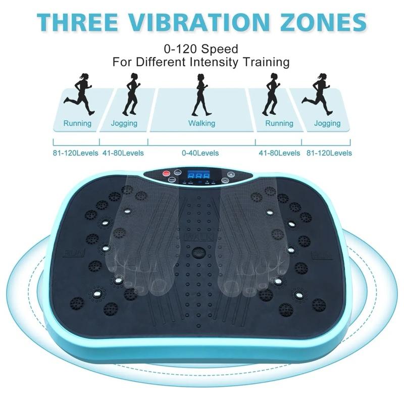 Vibration Plate Exercise Machine with Remote Control Whole Body Workout ...