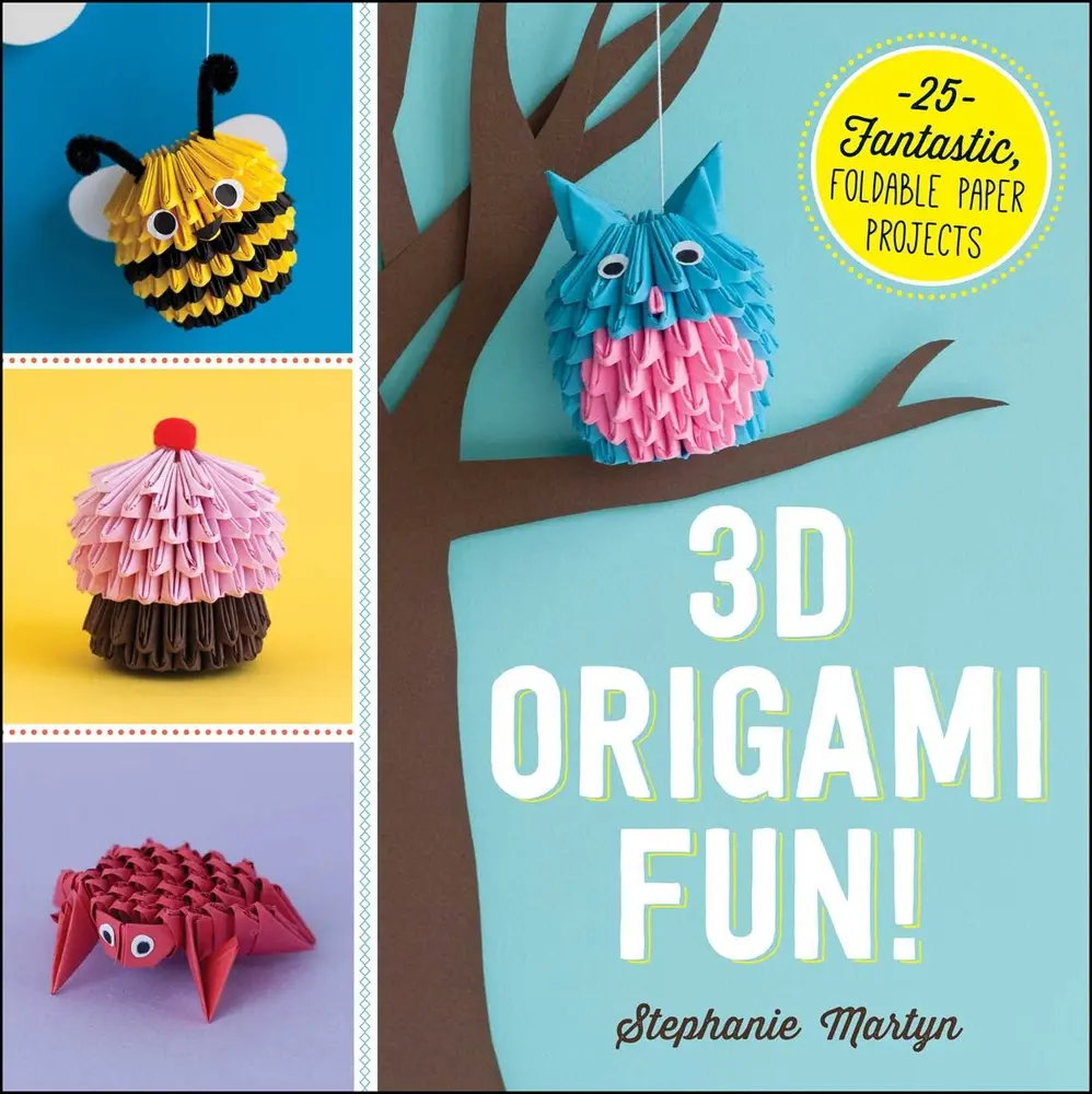 Used 3D Origami Craft Book - DIY Guide for Paper Craft Enthusiasts, 25 Fantastic Projects, Kawaii Style, Step-by-Step Photos, Detailed Explanations, Softcover English Edition by Stephanie Martyn