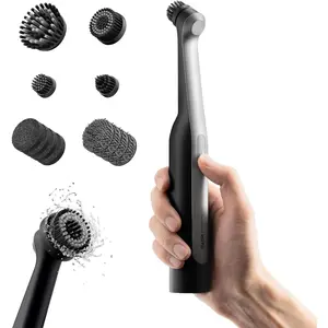 Wall™ Cordless Spin Scrubber, Electric Rechargeble Grout Cleaning Brush, IPX7 Waterproof Bathroom Scrubber, 12 Replaceable Brush Heads Version Power Scrubber for Grout, Tiles, Corners, Crevices