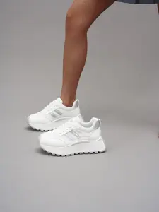 Women's Thick Sole Dad Sneakers, Breathable Platform Running Shoes, Casual Sporty Style, Height Increasing Trainers, New Arrival