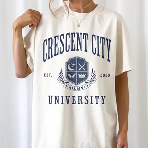 Crescent City University Shirt, SJM Fandom, Bookish Apparel, Acotar Shirt, Velaris Clothing