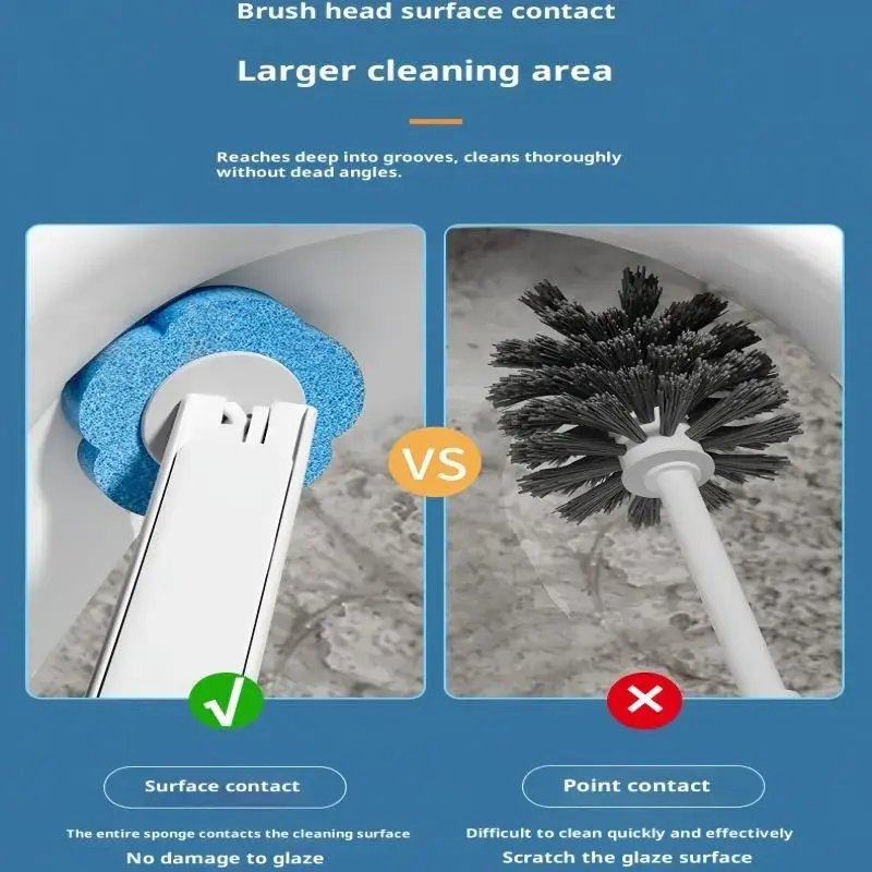 One-Use Toilet Cleaning Set, Toilet Wand, Includes 54 Replacement Brush Heads, Wall-Mounted Sink Cleaner System, Bathtub Drain Cover, Urinal Holder One-Use Toilet Cleaning Set, Toilet Wand, Includes 54 Replacement Brush Heads, Wall-Mounted Sink Cleaner System, Bathtub Drain Cover, Urinal Holder