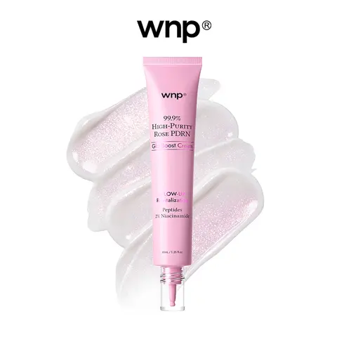[Auction] WNP Glo Boost Cream | Glass glow skin | 99.9% pure PDRN, Hyaluronic Acid, Niacinamide, Peptides | Strengthen skin barrier, Even skin tone, Dark spot care | The K-beauty Secret | 3-in-1: Moisturizer + Primer + Brightening Cream