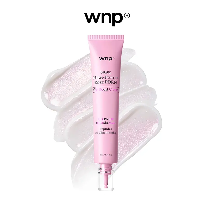 [Auction] WNP Glo Boost Cream | Glass glow skin | 99.9% pure PDRN, Hyaluronic Acid, Niacinamide, Peptides | Strengthen skin barrier, Even skin tone, Dark spot care | The K-beauty Secret | 3-in-1: Moisturizer + Primer + Brightening Cream