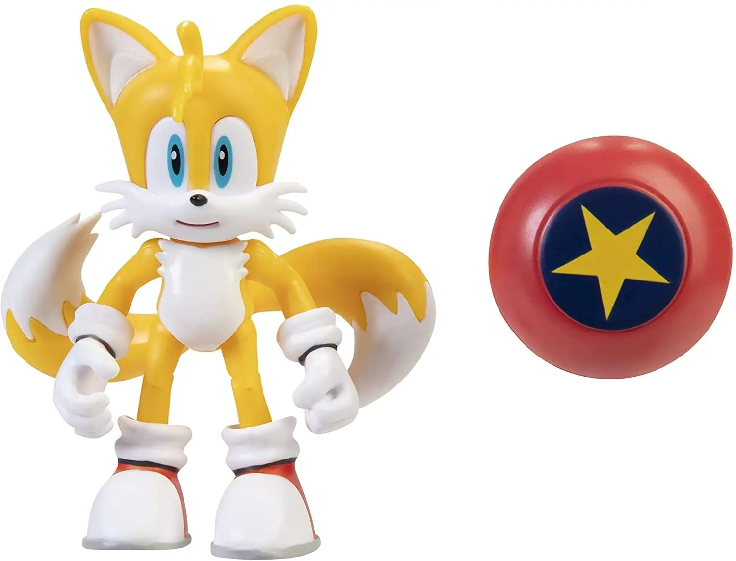 Sonic the Hedgehog Modern Tails Action Figure, 4-Inch/4" Collectible Size Jakks Pacific 3D Figurine Action Figure
