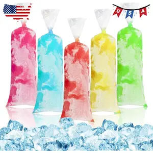 100 Ice Candy Plastic Bags - 4x12 Bolsas