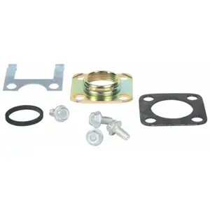 CAMCO Universal Water Heater Adapter Kit - Carded, Flat Flange, 4-Hole Design, Conversion Function, Gasket Set Included for Sailing and Water Sports