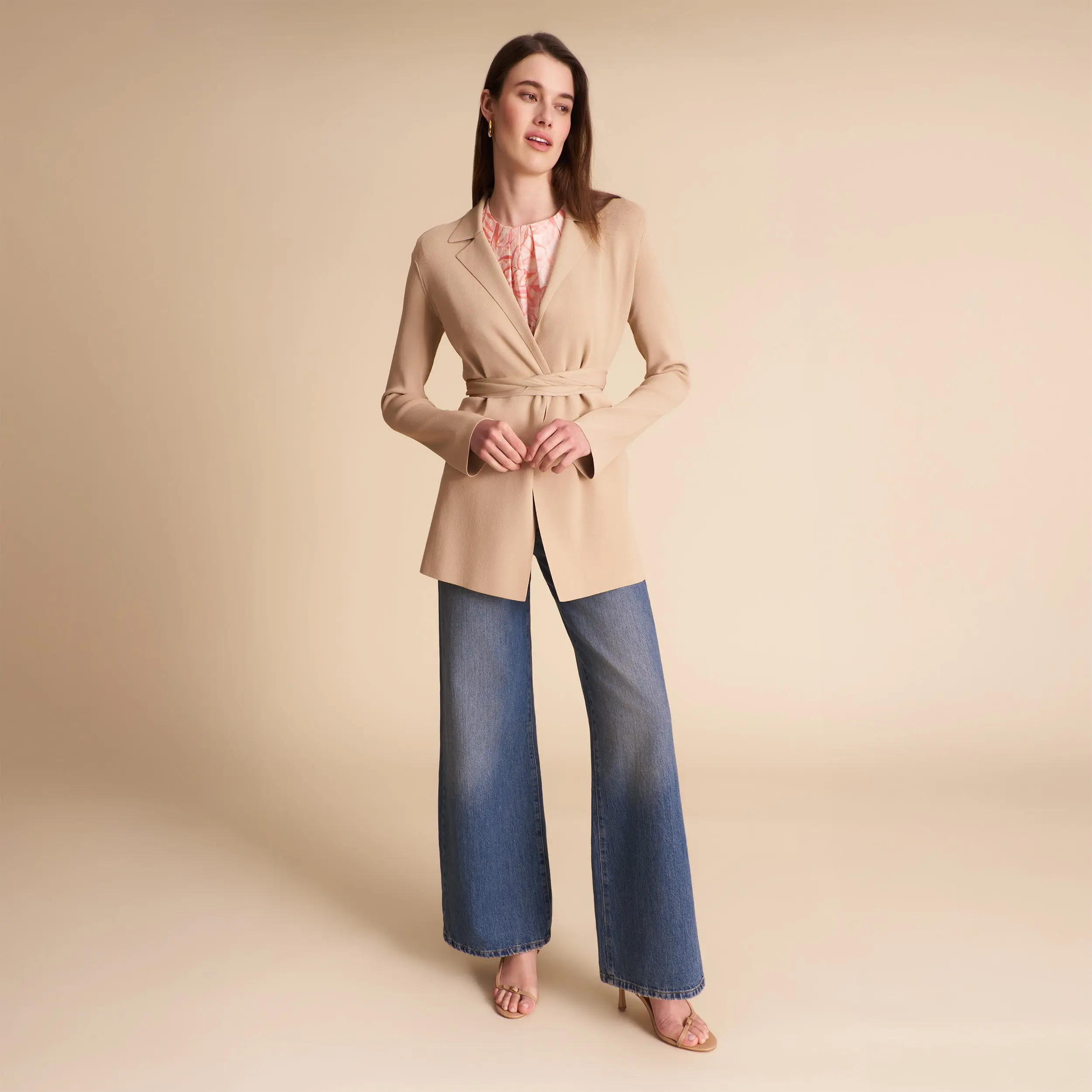 Merritt Wrap Jardigan :: Latte