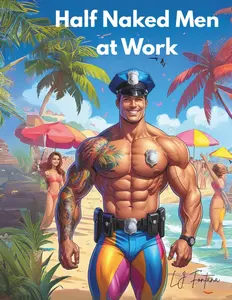 Sexy Half Naked Men At Work Adult Coloring Book With Bold Humorous Illustrations For Stress Relief And Gag Gifts