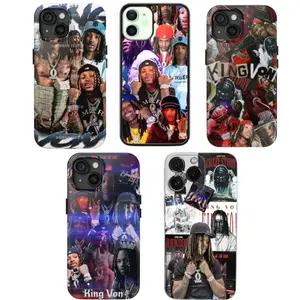 K-King Von Rapper phone case Compatible with iPhone X, 11, 12, 13, 14, 15, 16, 17 Series & Samsung Galaxy S21, S22, S23, S24, S25 Series