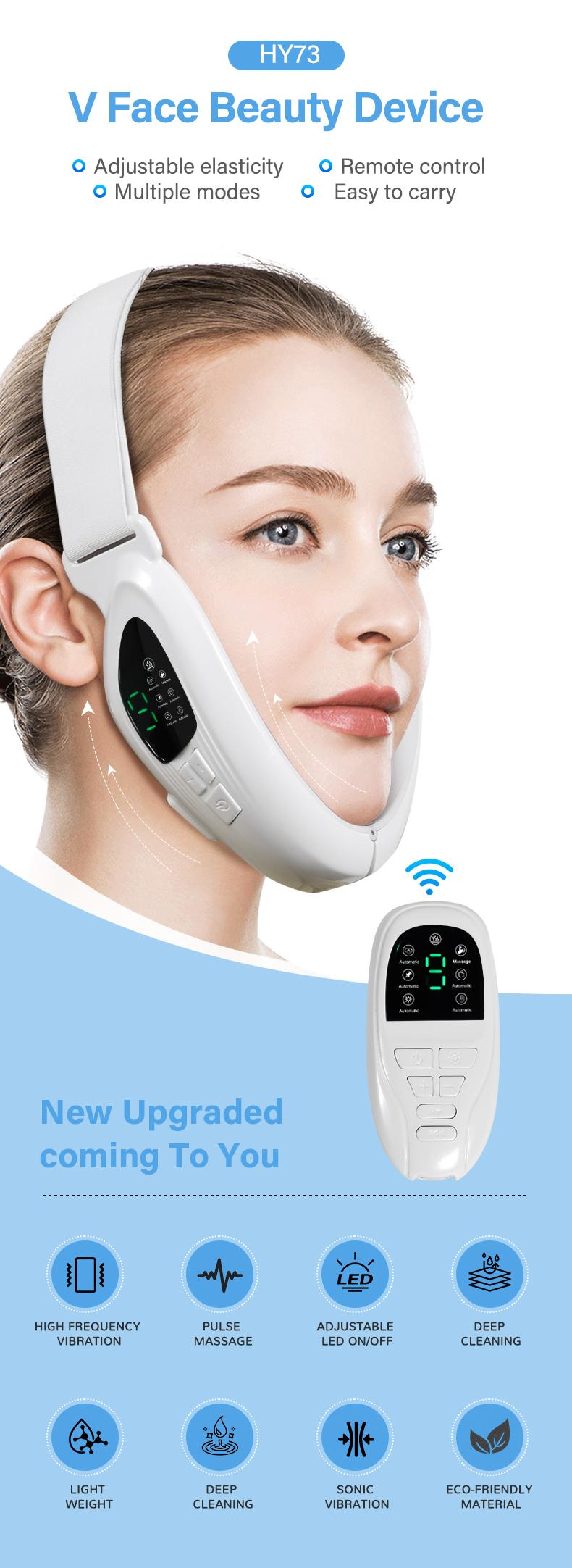 Electric V-Face Machine Double Chin Device with 7 Modes and 9 Gear Adjustable Intensities - Intelligent Double Chin Machine Face Lift Device for Face Lifting and Facial Sculpting