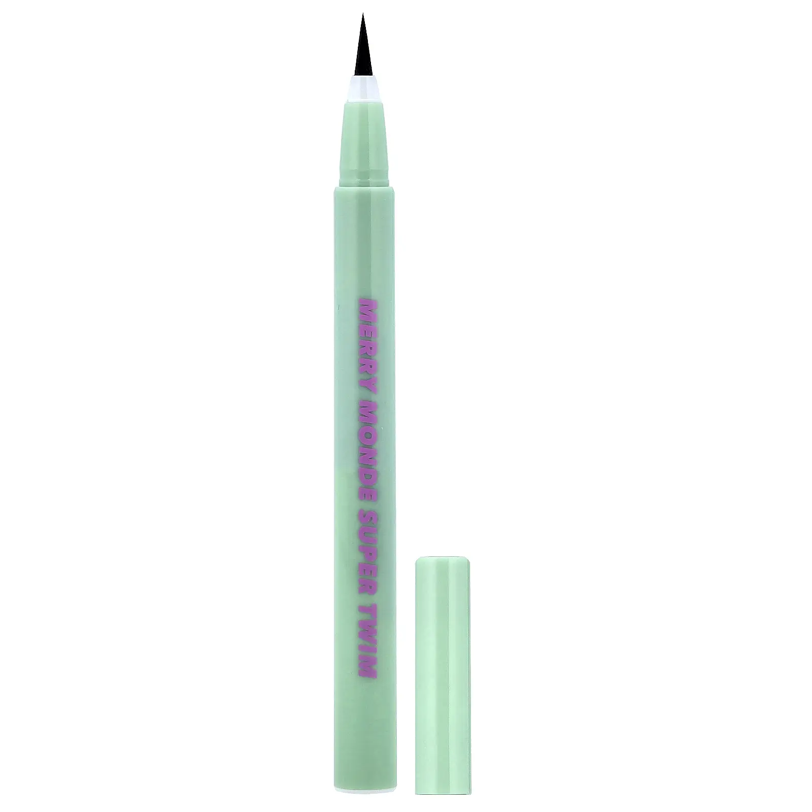 Merrymonde Super Twim Pen Eyeliner, 01 Vivid Black, 0.02 fl oz (0.5 ml)