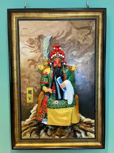 Home decor sculpture painting"Guan gong" 42in* 29in