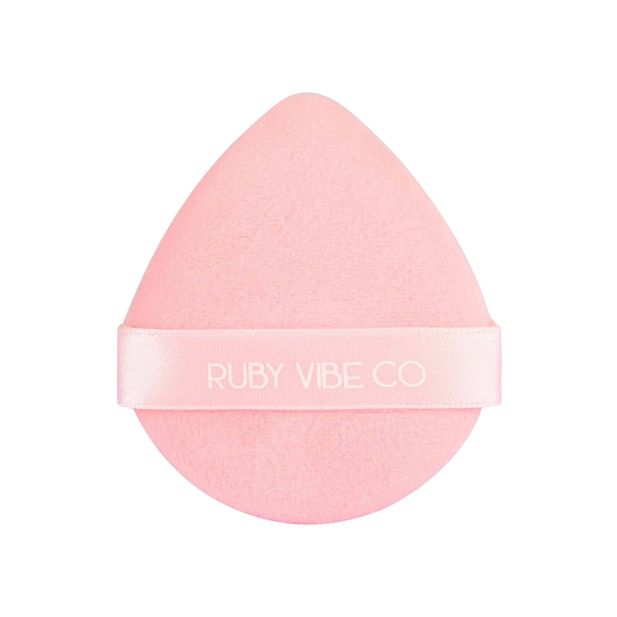 [RUBY VIBE CO] RubyVelvet Powder Puff Soft Latex-Free Velvet Makeup Puff for Smooth Even Application Pink Color Cosmetics