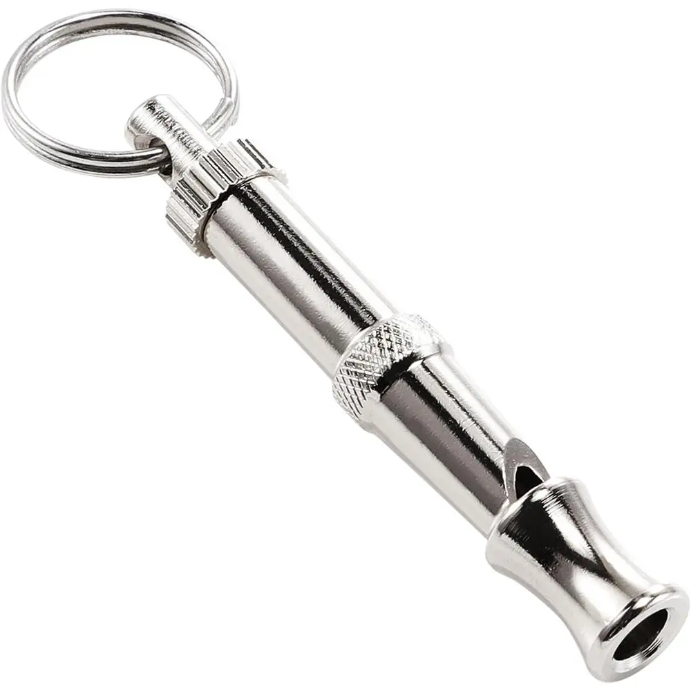 Stainless Steel Silver Ultrasonic Dog Whistle - 1Pcs Portable, Adjustable-Tone Ultrasonic Sound Behavior Aid for Dog Training, All-Season Use
