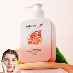 Deliiston Anti-Acne Clearing Cleanser Face Wash | Everyday Face Wash for Dry to Normal Skin | Sensitive Skin Tested | Keep Your Grapefruit Cleansing Facial