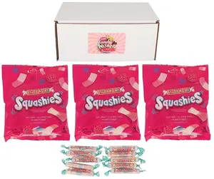 Smartie Squashies Candy Bag (Pack of 3) + Free 10 Smarties Candies