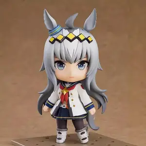 10cm Umamusume Mini Figure Set Anime Desktop Collectible Statues with Base Cute Race Girl Figures for Fans 6pcs