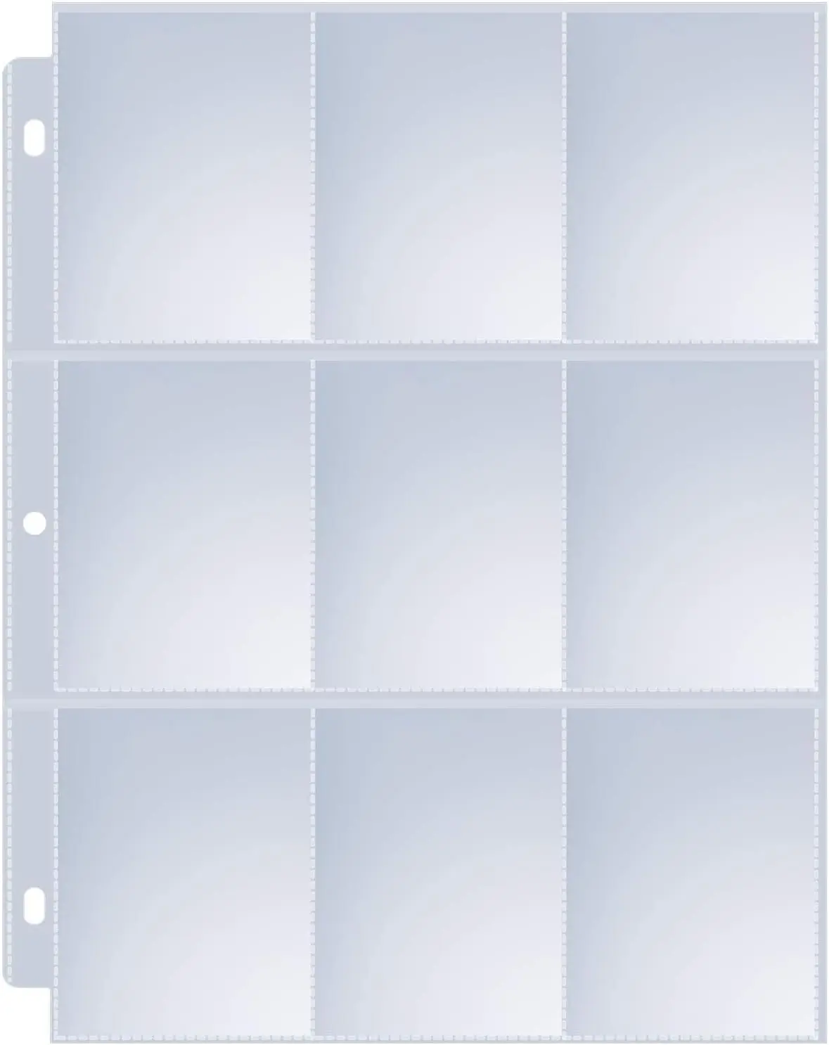 36 Pack 9 Pocket Page Protectors, Trading Card Sleeves for 3 Ring Binder, Baseball Cards Holder, Protective Pages Sheets for Binders Album, Fit for Collectible Games, Sports Cards