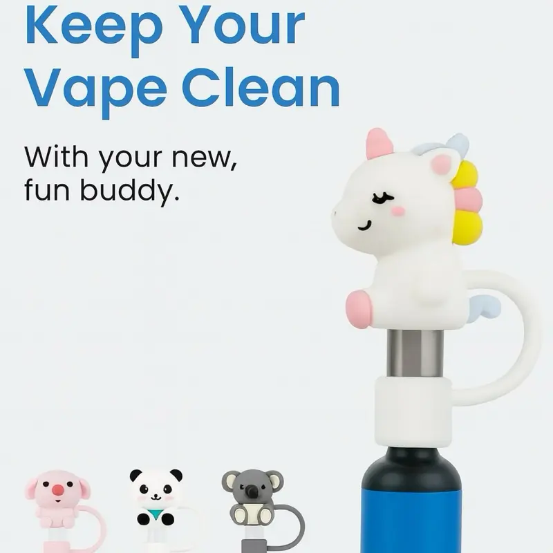 Puff Pals - Silicone Vape Cap Cover, 12 Cute Animal Designs, Reusable & Dustproof, Food-Grade Soft-Touch Material, Fits Most Wax Pens & Vapes - TikTok Shop Puff Pals - Silicone Vape Cap Cover, 12 Cute Animal Designs, Reusable & Dustproof, Food-Grade Soft-Touch Material, Fits Most Wax Pens & Vapes - TikTok Shop