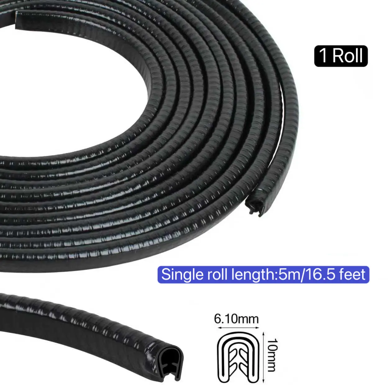 Car Door Edge Guard, No Glue Car Door Entry Guard Protective Strip, Billet Wheels Rubber Edge Trim Car Door Protector, Applicable to Car, Truck, SUV and ATV, Car Exterior Accessories（Black) Vehicle Car Interior Kit