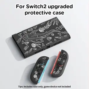 TPU protective case for Switch NS2 (2025), Switch NS2 game accessory, removable design, can be inserted into the base with the case on, printed protective case, scratch-resistant, drop-resistant, 2025 new model, available in multiple colors.