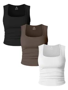 Women's Solid Color Ruched Design Crop Sports Tank Top, Sporty Sleeveless Top for Yoga Gym Workout Running, Ladies Sportswear for All Seasons, Gym Tops, Athletic Style Activewear, Breathable Athletic Workout Clothing