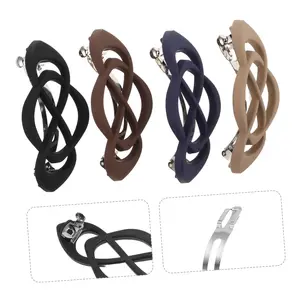 4packs French Hair Barrette Clips For Women, Vintage Hair Clips For Thick Thin Long Short Hair, Stylish Hair Accessories For Girls, Daily Wear Hair Barrettes, Claw Clips Hair Claws Hair Slide, School Stuff