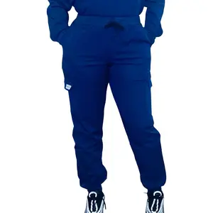 Ameik Amour ‘Endurance’ Scrub Jogger Pants for Women Nurse Healthcare Wither Hospital Workwear Stretch Jogger Comfortable Work Pants Womenswear Cargo Adjustable Drawstring Pocket Fabric Clothing Style Spandex Uniforms Basic Ribbed Minimalist Fit