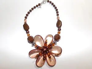 Flower Acrylic Chunky Necklace