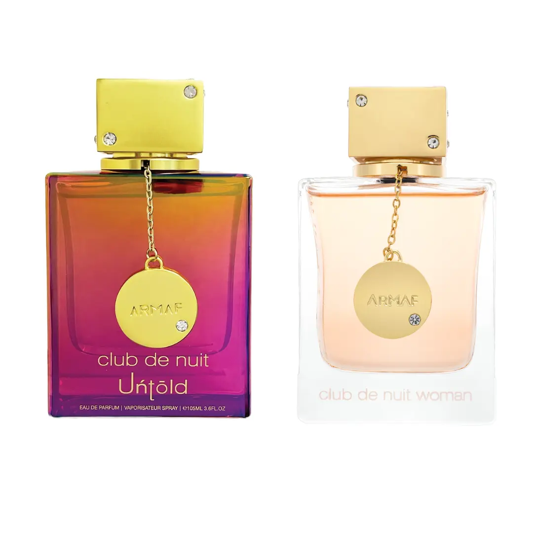 Armaf Club de Nuit Untold + Club de Nuit Women's EDP Fragrance Multi-Pack Gift Bundle, 3.5oz (105ml) Floral Oriental Daily Wear Women's Perfume