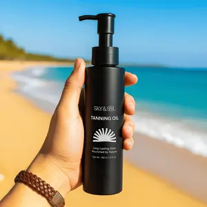 SKY & SOL Tanning Oil (no harsh additives, fast acting tan, all natural ingredients)