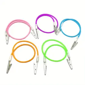 4pcs Dental Colourful Bib Clips Napkin Holders with Silicone Cord and Spring Loaded clips Instrument With Silicone Cord And Spring Loaded Clips Instrument Accessories